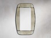 Vintage Framed Panel Mirror with Finial Detailing