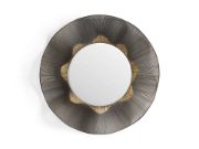Sun-Inspired Round Wire Wall Mirror