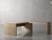 Picture of Modular white oak desk