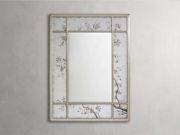 Hand-Painted Eglomise Framed Wall Mirror