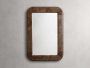 Wall Mirror with Natural Ash Wood Inlay