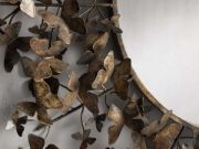 Brass Butterfly Round Wall Mirror
