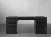 Picture of Industrial-style desk with leather