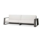 Outdoor Aluminum Sofa with Low-Slung Frame