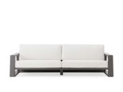 Outdoor Aluminum Sofa with Low-Slung Frame