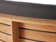 Curved Teak Outdoor Sofa