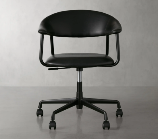 A stylish, contemporary desk chair