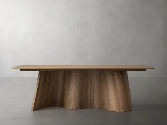 Dining Table in Wide Rectangular Form