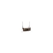 Hanging Outdoor Loveseat Swing with Handwoven Faux Rattan