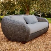 Curved Rattan Outdoor Sofa