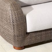 Curved Rattan Outdoor Sofa