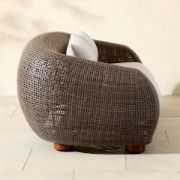 Curved Rattan Outdoor Sofa