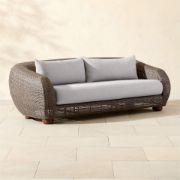 Curved Rattan Outdoor Sofa
