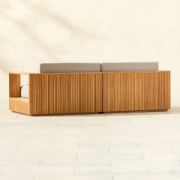 Topia U-Shaped Teak Outdoor Sectional Sofa