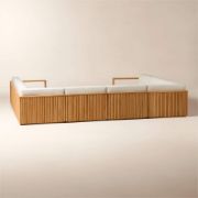 Topia U-Shaped Teak Outdoor Sectional Sofa