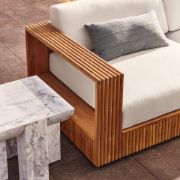 Topia U-Shaped Teak Outdoor Sectional Sofa