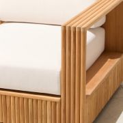 Topia U-Shaped Teak Outdoor Sectional Sofa