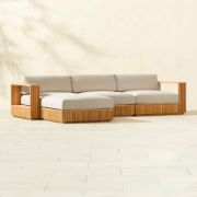 Topia U-Shaped Teak Outdoor Sectional Sofa