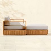 Topia U-Shaped Teak Outdoor Sectional Sofa