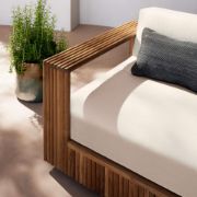 Topia U-Shaped Teak Outdoor Sectional Sofa