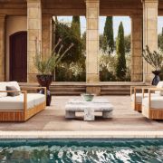 Topia U-Shaped Teak Outdoor Sectional Sofa