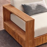 Topia U-Shaped Teak Outdoor Sectional Sofa