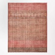 Picture of Bamini Hand-Knotted Wool & Cotton Rug – Terracotta Red