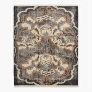 Picture of Allure Luxe Hand-Knotted Copper Floral Wool Area Rug