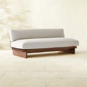 Stained Teak Outdoor 2-Seater