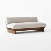 Stained Teak Outdoor 2-Seater
