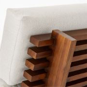 Stained Teak Outdoor 2-Seater