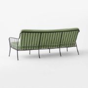 Black Metal Outdoor Sofa