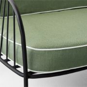 Black Metal Outdoor Sofa