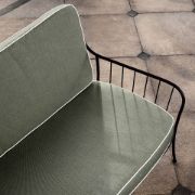 Black Metal Outdoor Sofa