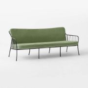 Black Metal Outdoor Sofa