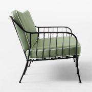 Black Metal Outdoor Sofa