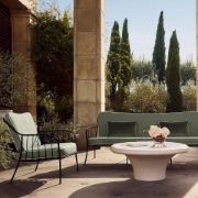 Black Metal Outdoor Sofa