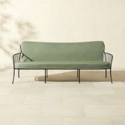Black Metal Outdoor Sofa