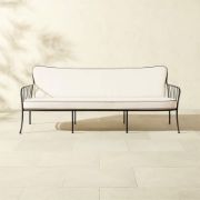 Black Metal Outdoor Sofa