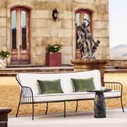 Black Metal Outdoor Sofa