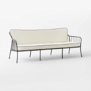 Black Metal Outdoor Sofa