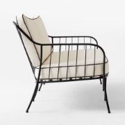 Black Metal Outdoor Sofa