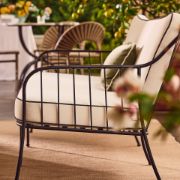 Black Metal Outdoor Sofa