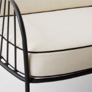 Black Metal Outdoor Sofa