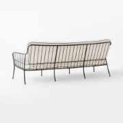 Black Metal Outdoor Sofa