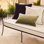 Black Metal Outdoor Sofa