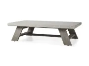 Picture of outdoor coffee table with teak base elegant