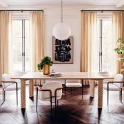 Performance Fabric Dining Armchair with Metal Frame