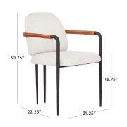 Picture of Dining Chair with Metal Frame and Durable Fabric