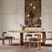 Shearling & Oak Dining Chair